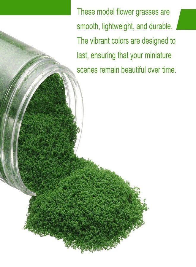 CoCud Model Grass Terrain Powder, 185ml Capacity, Fake Miniature Flower Grass Tree Sponge Dark Green - (Applications: DIY Dollhouse Fairy Garden Model Railway Landscape) - Image 3