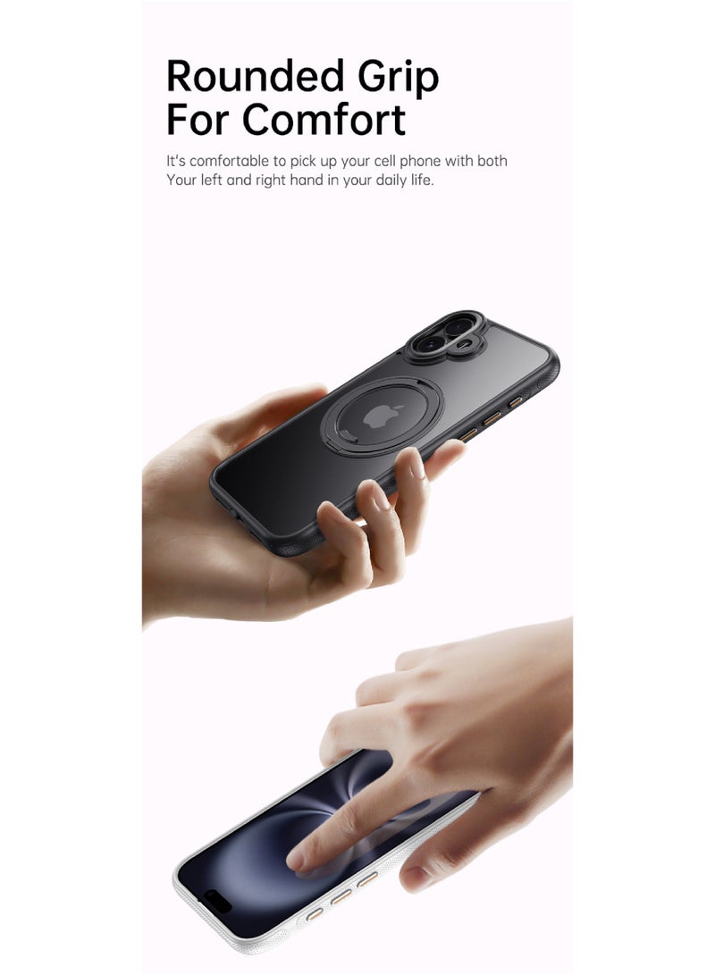 روك بو كيس لآيفون 17 [360 درجة حلقة الوقوف] [متوافق مع Magsafe] صدمة مقاومة لحماية السقوط رقيقة مغناطيسية آيفون 17 كيس الهاتف للرجال النساء- سلسلة سهلة الاسترخاء - Image 5
