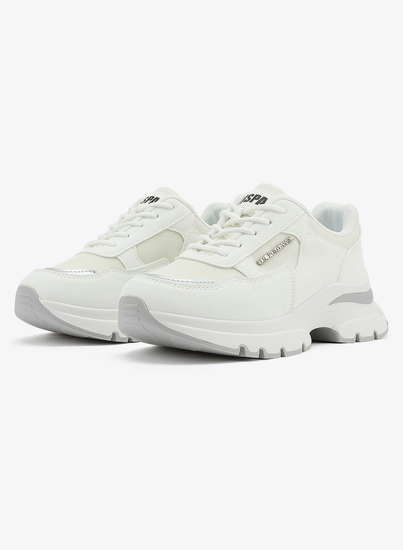 U.S. Polo Assn. Women's White Low-Top Sneakers - Lightweight Shoes & Trendy Design Shoes for Everyday Wear - Image 4