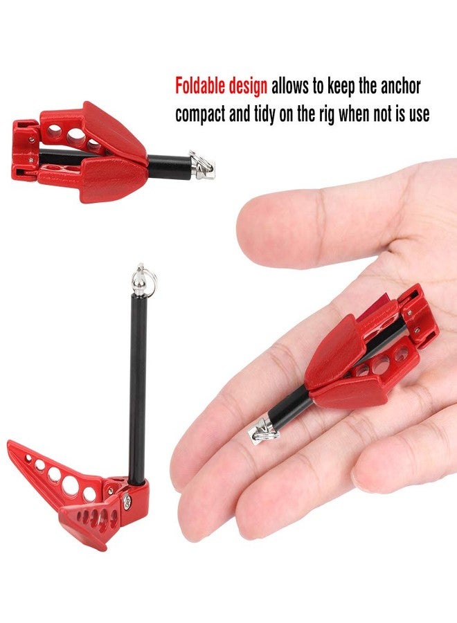 Milltrip 1/10 RC Crawler Car Metal Fold up Anchor Winch Earth Ground Tool Fit for Axial SCX10 D90 CC01 RC Vehicle Scale Accessories - Image 2