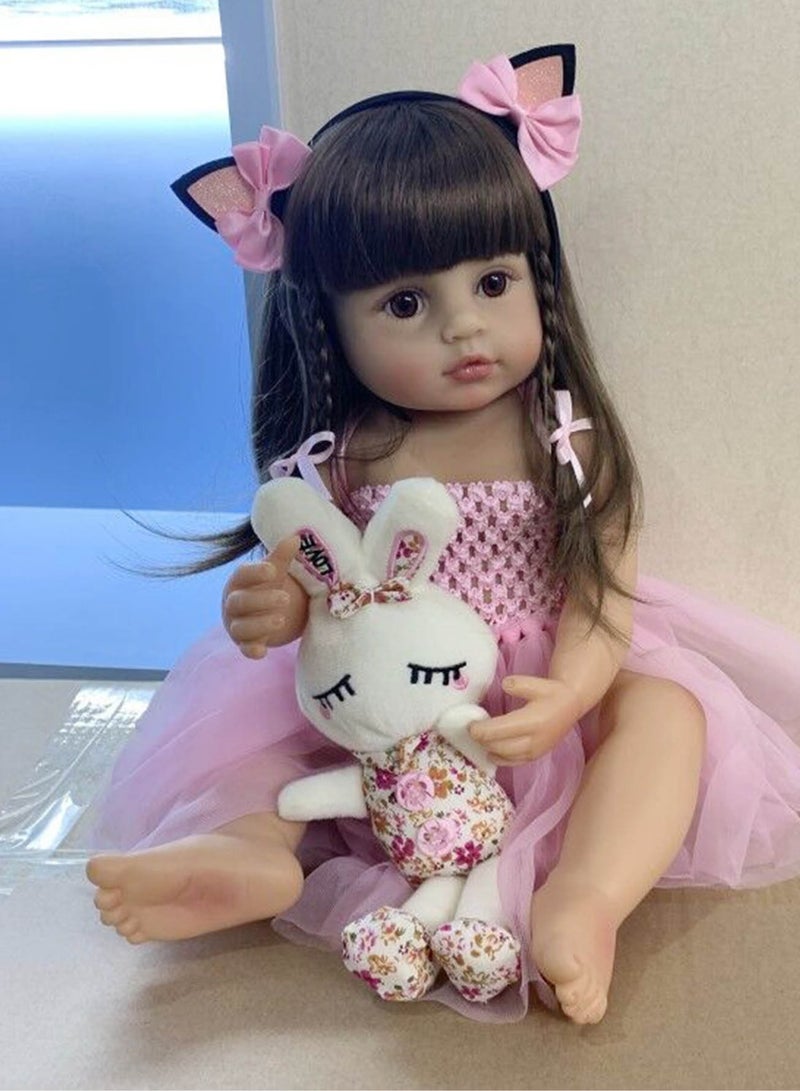 50 cm Reborn Baby Doll with Soft Full Vinyl Body Lifelike Doll - Image 3