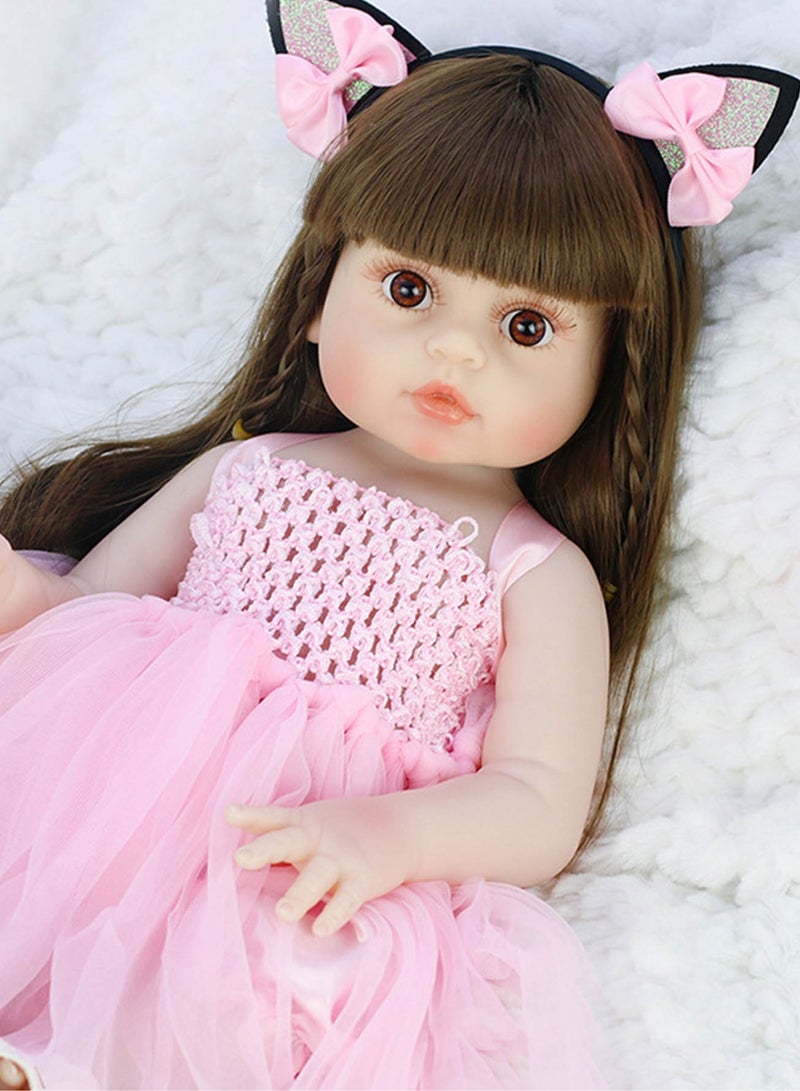 50 cm Reborn Baby Doll with Soft Full Vinyl Body Lifelike Doll - Image 2