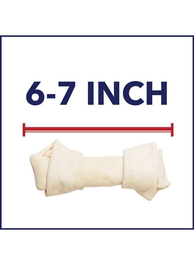 Pet Factory 100% Made in USA Beefhide 6-7" Assorted (Bones & Rolls) Dog Chew Treats - Natural Flavor, 10 Count/1 Pack - Image 3