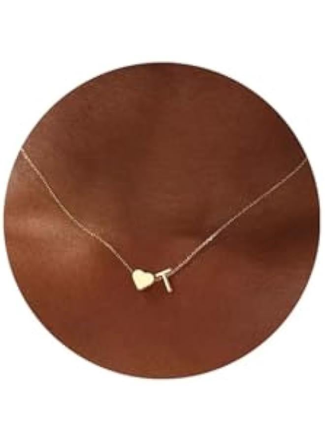 Mothers Day Gifts for Mom Women Teen Girls - 18K Gold Plated Heart Initial A-Z Necklace Dainty Heart Necklaces Tiny Initial Necklaces Birthday Gifts for Women Jewelry - Image 1