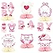 ANGOLIO 12P Spring Easter Pink Sweetheart Baby Shower Party Honeycomb Centerpieces Our Little Sweetheart is On The Way Party Table Decoration for Kids Baby Shower Newborn Gender Reveal Birthday Decor - Image 2