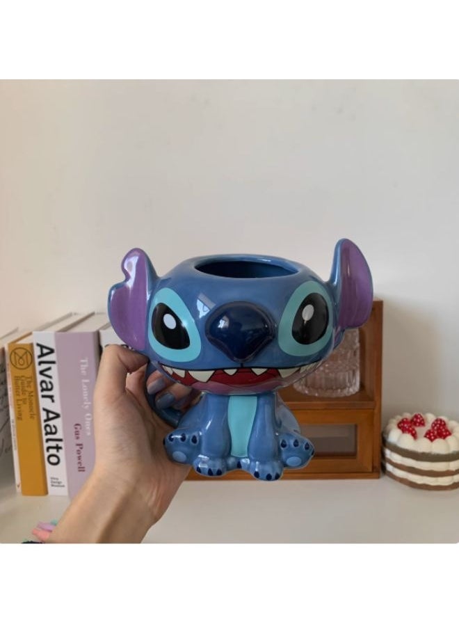 Sanrio - Stitch Ceramic 3D Cartoon Coffee Mug - Image 1