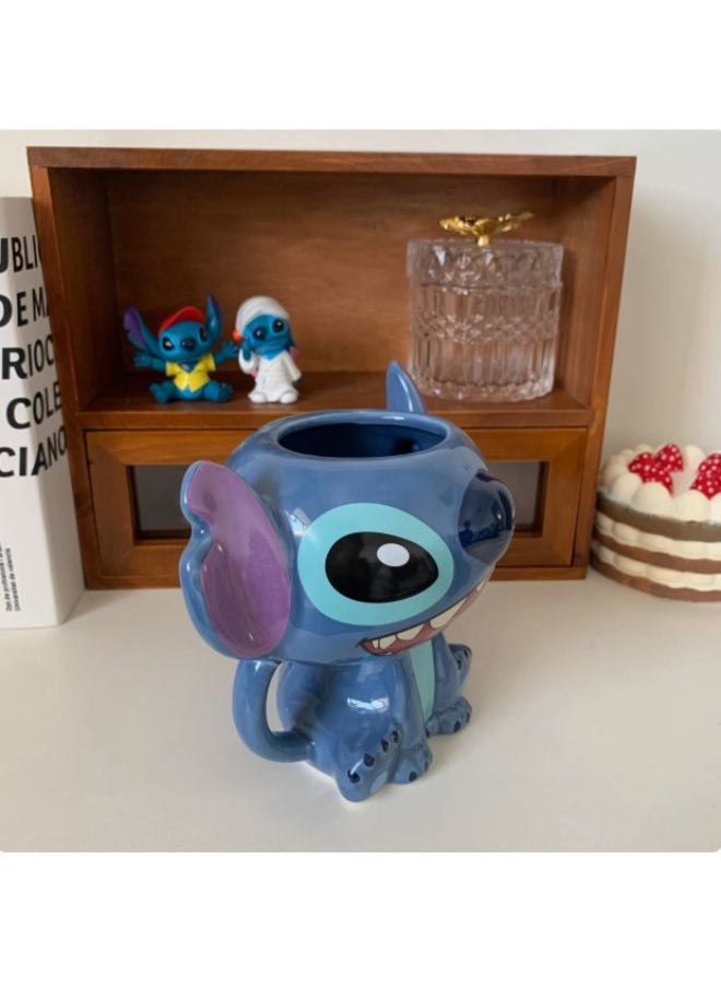 Sanrio - Stitch Ceramic 3D Cartoon Coffee Mug - Image 1