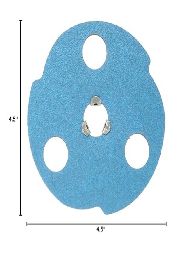 نورتون قرص صنفرة Norton BlueFire F826P AVOS Edger Speed-Lok، دعامة من الألياف، أكسيد الزركونيا، قطر 4-1/2 بوصة، حبيبات 80 (عبوة من 10 قطع) - Image 3