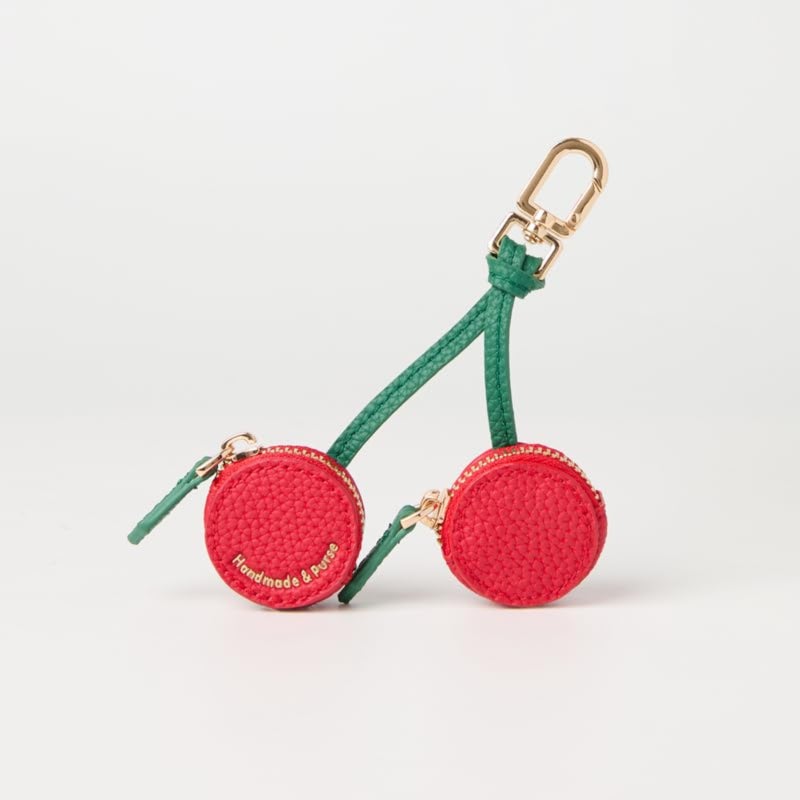 Fruit series change bag keychain bag/small cherry model with text - Image 4
