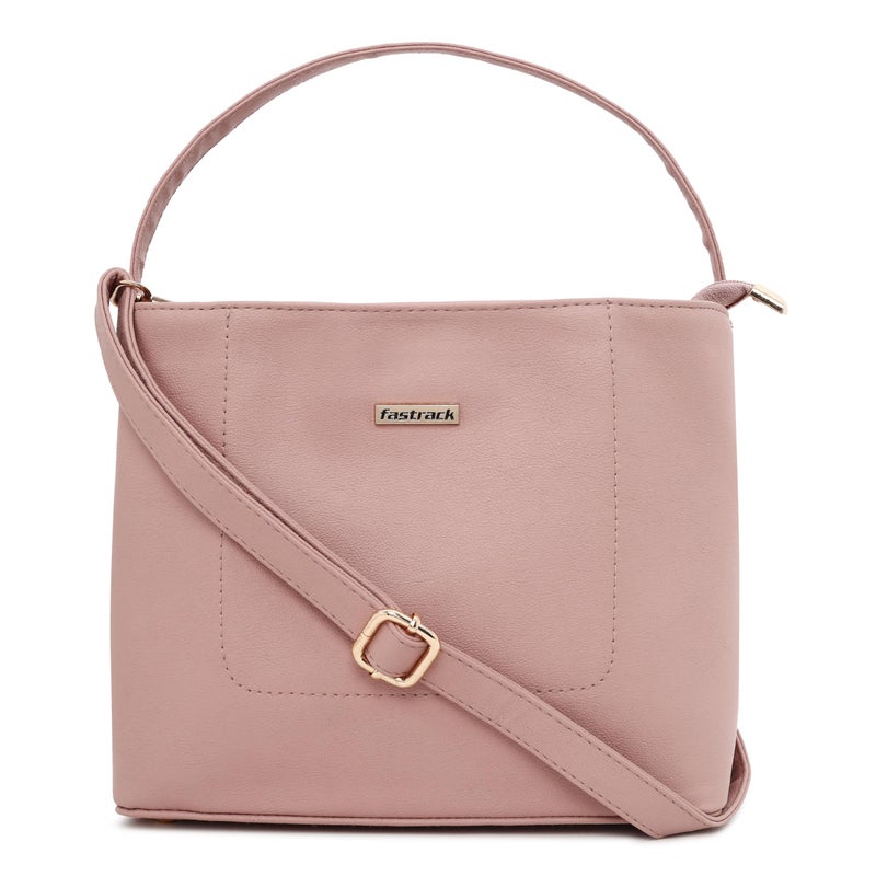 fastrack Pastel Satchel Bag for Women | Sleek Faux Leather Handbag with Spacious Interior, Internal Pockets & Detachable Strap | Stylish Everyday Carry for Work, Brunch & College - Image 3