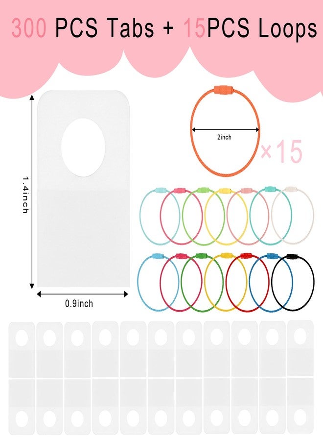 CUBACO 300PCS Yoto Card Holder Self Adhesive Tabs with 15 Ring Loops, Card Holder for Kids Travel Ring Yoto Accessories Heavy Duty Card Organizer Storage - Image 4