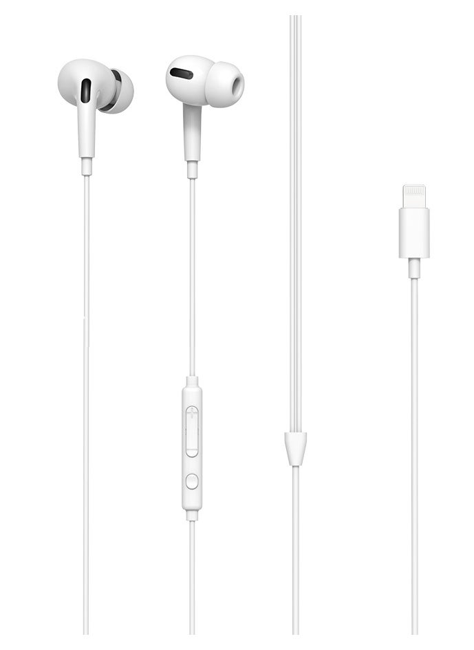 Levore Wired Earphones With MFI Lightning Connector 1.2m with ruble - White - pzsku/Z3DF69035AF4B614B3D74Z/45/_/1722944534/9e9422a0-9353-4956-a9f5-88140cde0b49