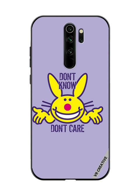 Protective Case Cover For Xiaomi Redmi Note 8 Pro Don't Know Don't Care Design Multicolour