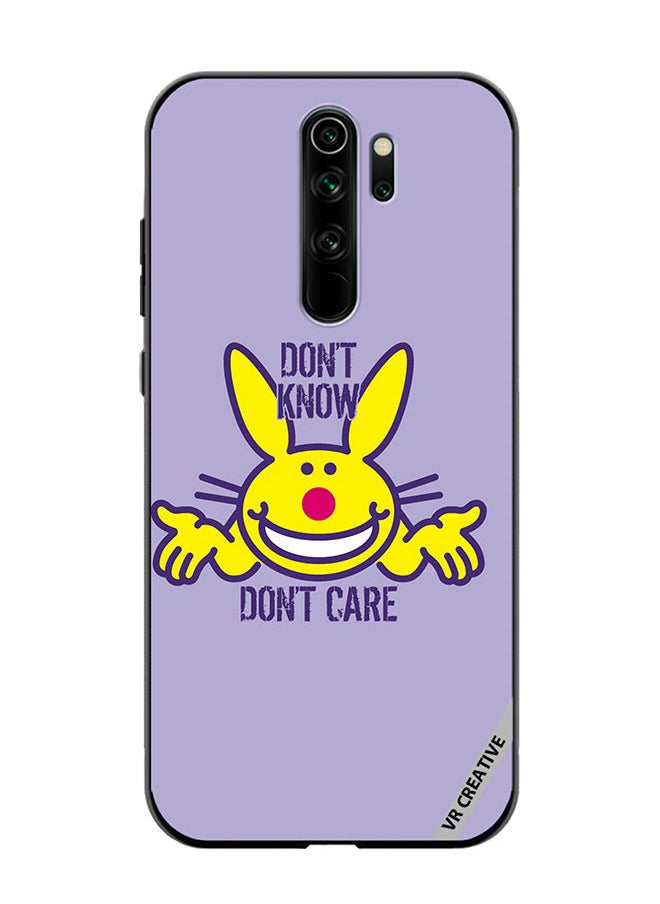 Protective Case Cover For Xiaomi Redmi Note 8 Pro Don't Know Don't Care Design Multicolour