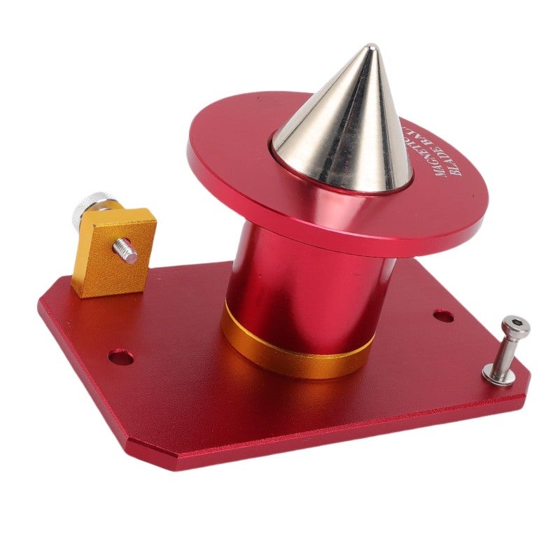 Magnetic Blade Balancer: Red High Grade Aluminum Alloy, 8 Embedded N52 Magnets - Ball Bearing Spindle, Precision Balancer for Lawn Mower Maintenance, DIY Lawn Care - Image 3