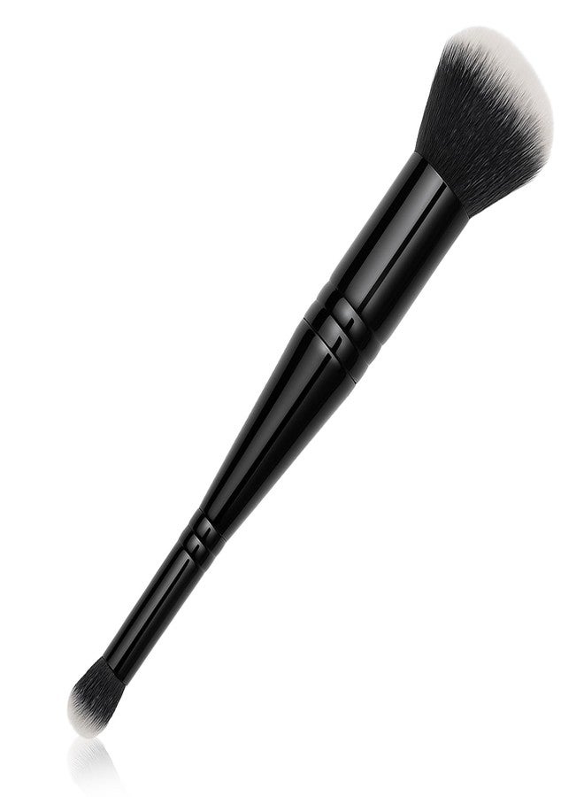 Brvlsoc Complexion Duo Brush – Dual-Ended Makeup Brush for Foundation & Concealer, Airbrushed Finish with Vegan & Cruelty-Free Synthetic Bristles - Image 1
