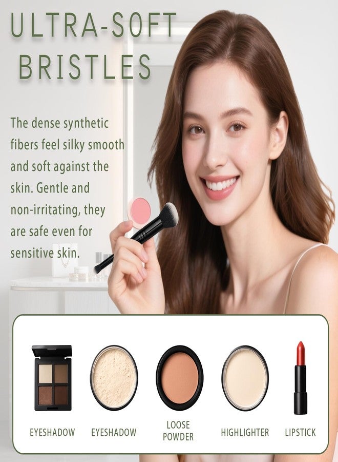 Brvlsoc Complexion Duo Brush – Dual-Ended Makeup Brush for Foundation & Concealer, Airbrushed Finish with Vegan & Cruelty-Free Synthetic Bristles - Image 3