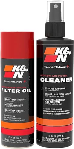K+N K&N Air Filter Cleaning Kit: Aerosol Filter Cleaner and Oil Kit; Restores Engine Air Filter Performance; Service Kit-99-5000, Multi - Image 3