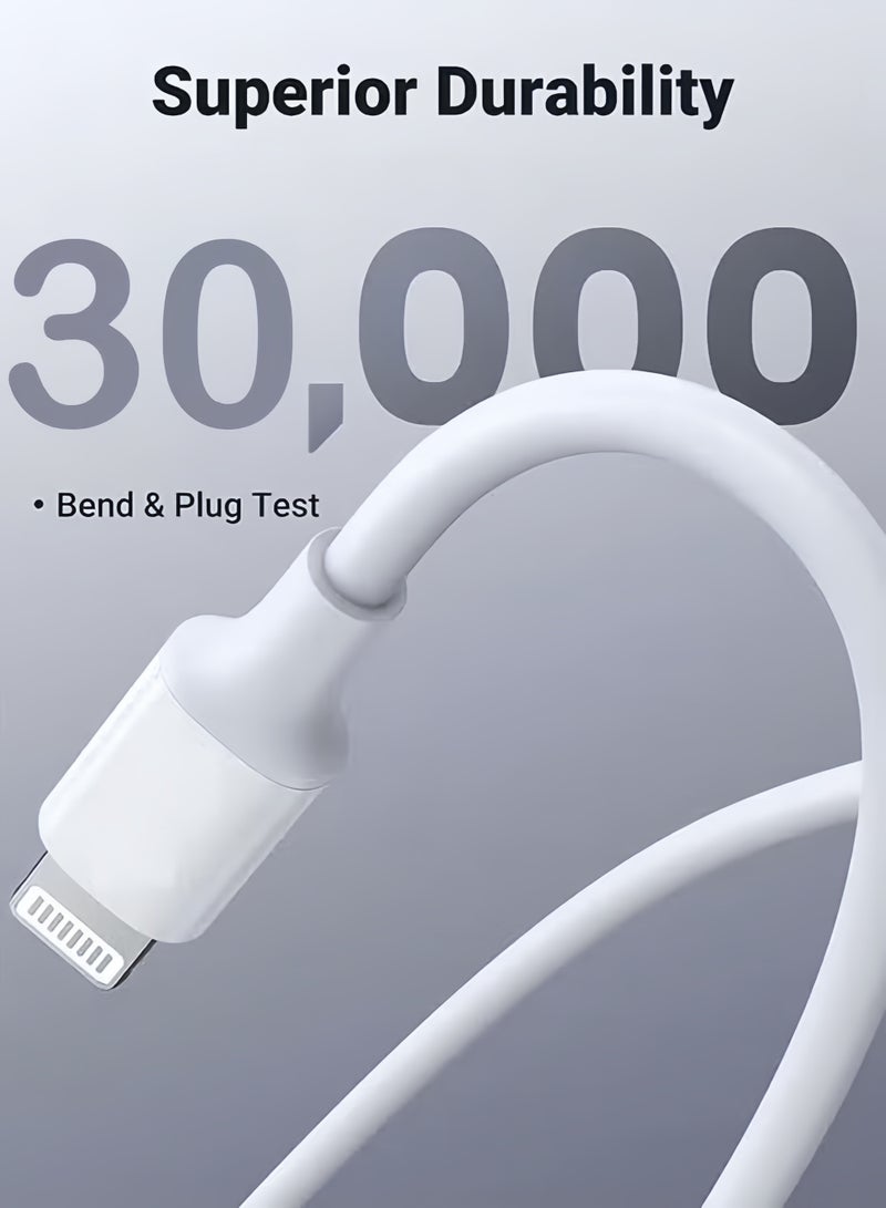 ZAFRA 2 Pack iPhone Charger Cable 1.5M(4.5ft) MFi Certified,  USB C to Lightning Cable PD 27W Fast Charging Cable Type C iPhone Charger Cable For iPhone 14 14Pro/14 Plus/14 Pro Max, iPad Pro, 13 12 11 X XS XR 8 Plus - Image 4