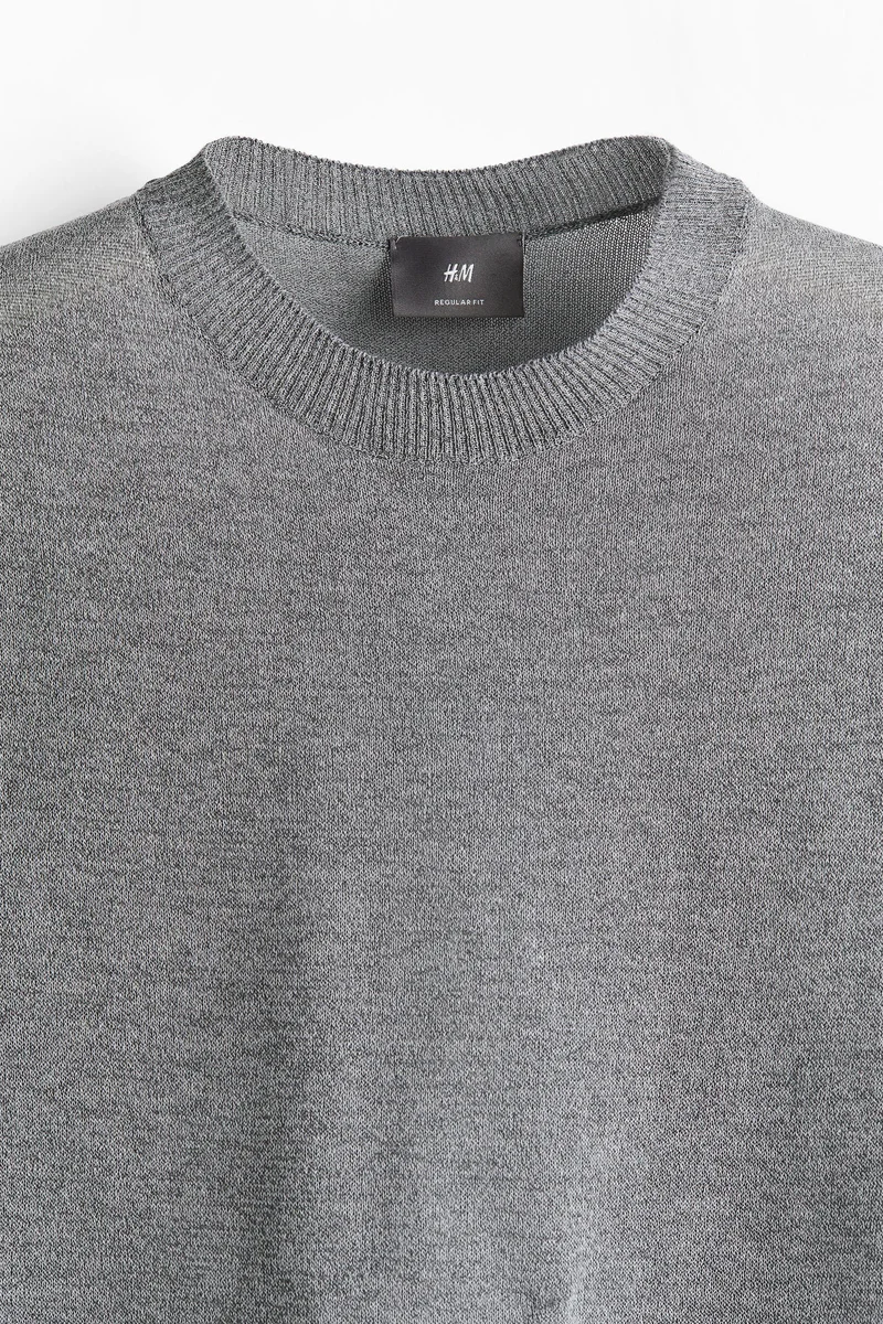 H&M Regular Fit Knitted T-shirt
