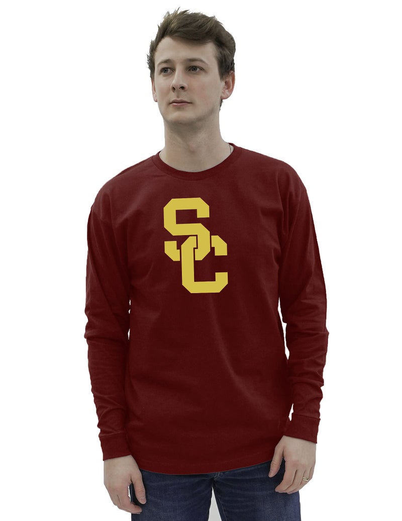 Blue 84 Men's USC Trojans Long Sleeve T Shirt Team Color Icon, Cardinal, XX-Large - Image 2