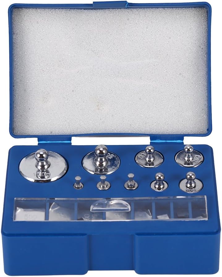 comfrt Calibration Weight, 17 Pieces Set Steel Scale Calibration Weight Set with Tweezers for Digital Balance Scale Jewellery Scale - Image 2