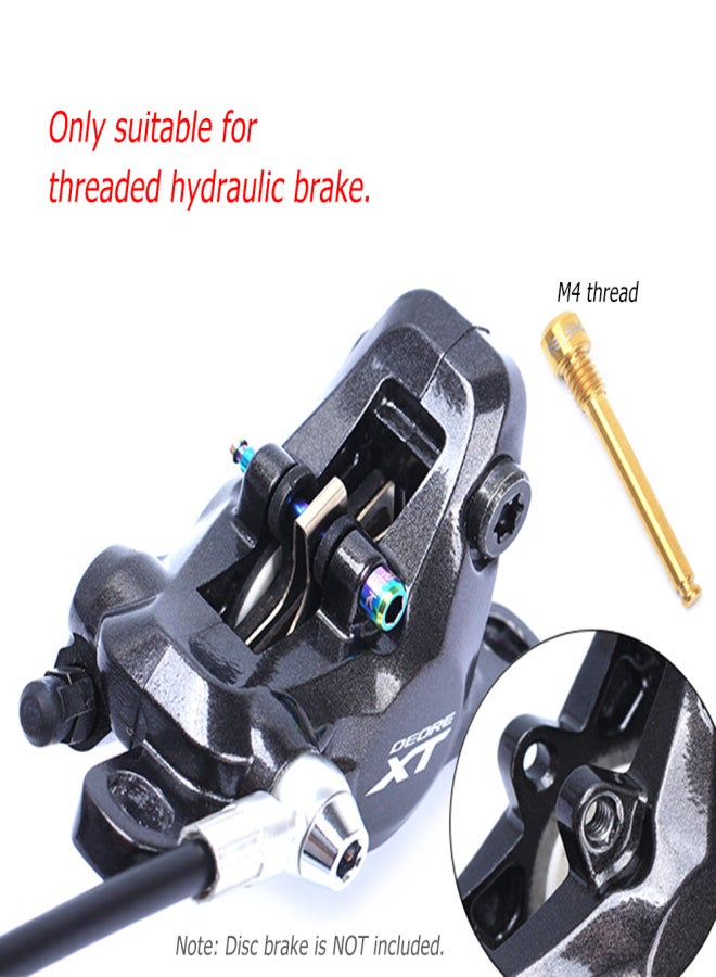 ريسك مسامير فرامل قرصية هيدروليكية للدراجات من سبائك التيتانيوم فائقة الخفة (قطعتان) من RISK - Image 3