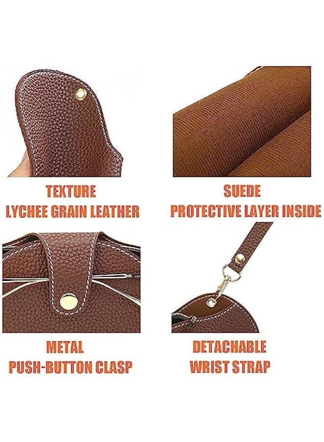Generic Glasses Case, Ultra-thin soft Leather Manufacturing, Portable Sunglasses Bag, Essential for Travel, Vacation, Outdoors - Image 5