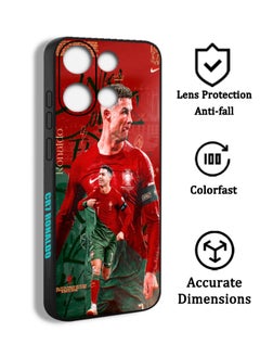 Phone Protective Case Cover For Xiaomi Poco M6 Pro 4G Cool Cristiano Ronaldo CR7 Pattern FFG14 Print