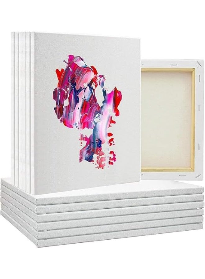 Set of 5 Pieces canvas 20x30cm Mini Stretchable Blank Art Board - White - Image 5