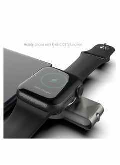 Y&D Portable Apple Watch Charger, Travel Wireless Magnetic Charger for with USB A and C Connector, Compatible Series 1/2/3/4/5/6 (2 in 1)  - Image 4