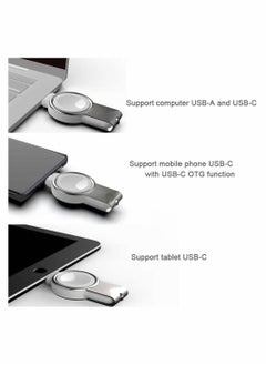 Y&D Portable Apple Watch Charger, Travel Wireless Magnetic Charger for with USB A and C Connector, Compatible Series 1/2/3/4/5/6 (2 in 1)  - Image 3