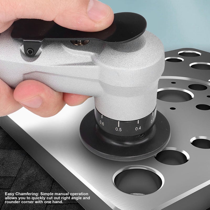 Pneumatic Chamfering Machine Mini 45° Arc Burr Handheld Linear Trimming Deburring Tool - Image 4