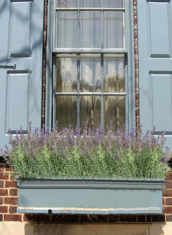 Coreland 24PCS Lifelike Artificial Lavender Flowers, Fake Lavender Plants Shrubs for Wedding Bouquets, Realistic Faux Flowers UV Resistant for Indoor Outdoor Home & Garden Greenery Decor - Image 4
