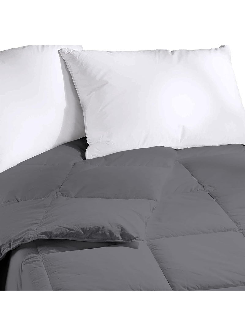 Indian Kingdom Indian Kingdom 500 GSM Winter Proof Comforter Premium Collection Quilted Comforter 92 x 106 Inches233cm x 269cm King Size ComforterDark Grey  - Image 2