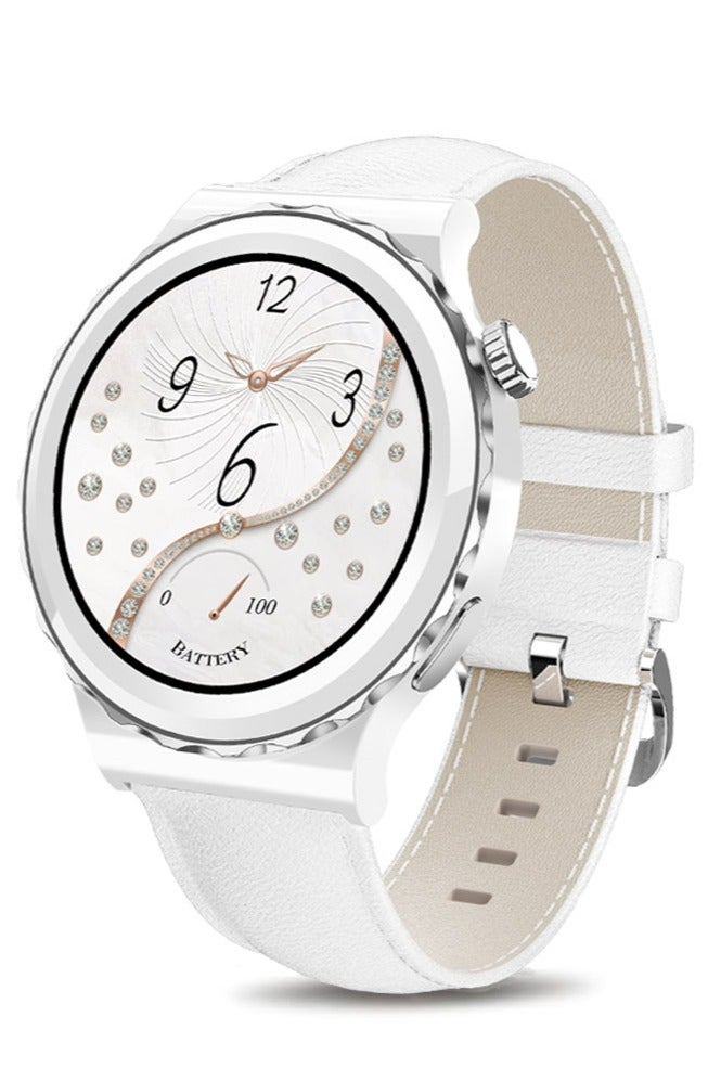 RollsTimi  White Smart Watches for Women(Answer/Make Call), Fulltouch Fitness Tracker Watches with Sleep Monitor Multiple Sport Modes Activity Smartwatch Compatible with Android and iOS Phones - Image 1