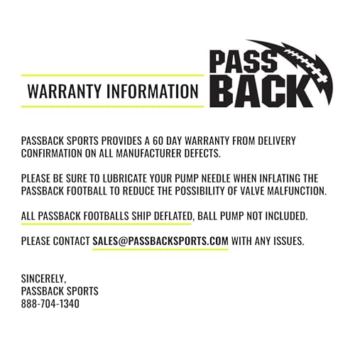 Passback Pro Composite Football, Ages 14+, High School Training Football, (Ships Deflated) - Image 3