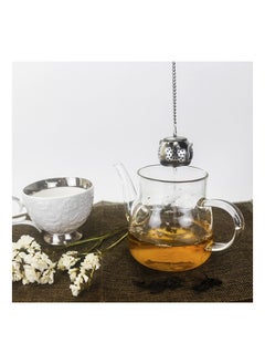 SYOSI Tea Infuser for Loose, Tea Steeper Stainless Steel, Tea Strainer with Lid and Drip Tray, Reusable Tea Filter Mesh Loose Leaf Strainer, for Loose Leaves, Tea Leaves, Spices, Etc, Best Gift( 2Pcs )  - Image 3