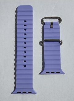 Generic Silicon Replacement Strap For Apple Watch Series 7 And Series 8 (45mm) And Apple Watch Ultra (49mm) - Light Purple 