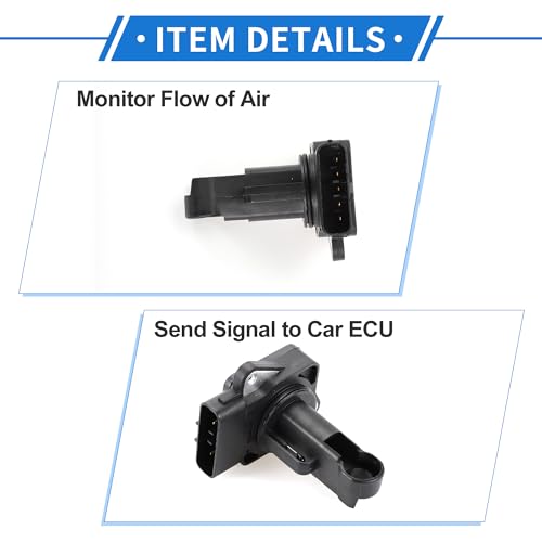 VekAuto Mass Air Flow Sensor Meter Compatible for Toyota HILUX 2004-2012,Durable Plastic Metal Black - Image 5