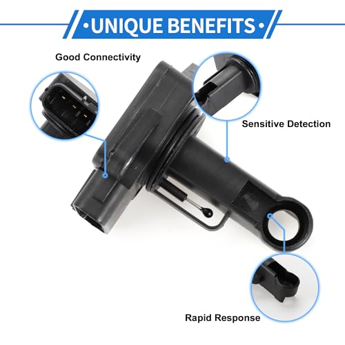 VekAuto Mass Air Flow Sensor Meter Compatible for Toyota HILUX 2004-2012,Durable Plastic Metal Black - Image 4