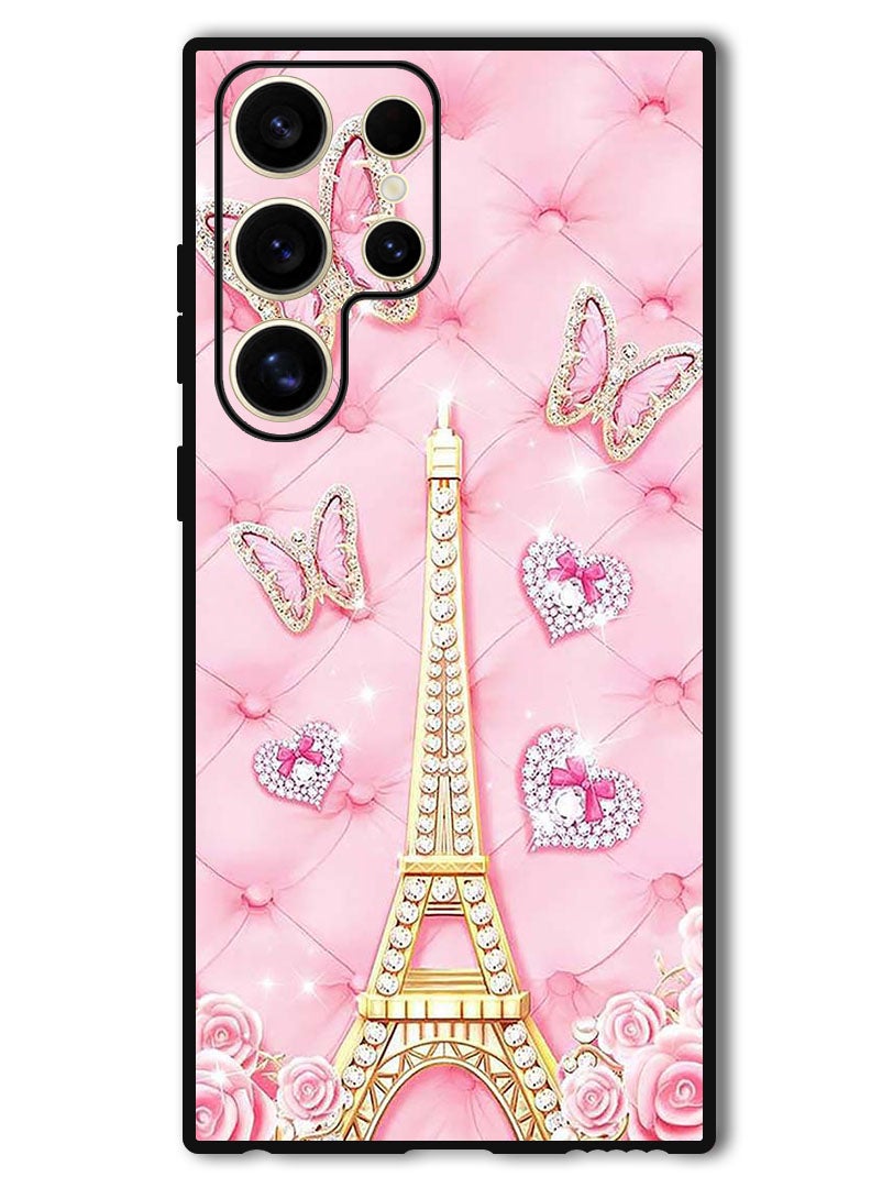Theodor Protective Case Anti Scratch Shock Proof Bumper Cover For Samsung Galaxy S24 Ultra Eiffel Tower (2) - Image 1