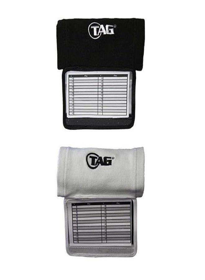 TAG Adult Wrist Coach, Five Window, 2-Pack, Black/White - Image 2