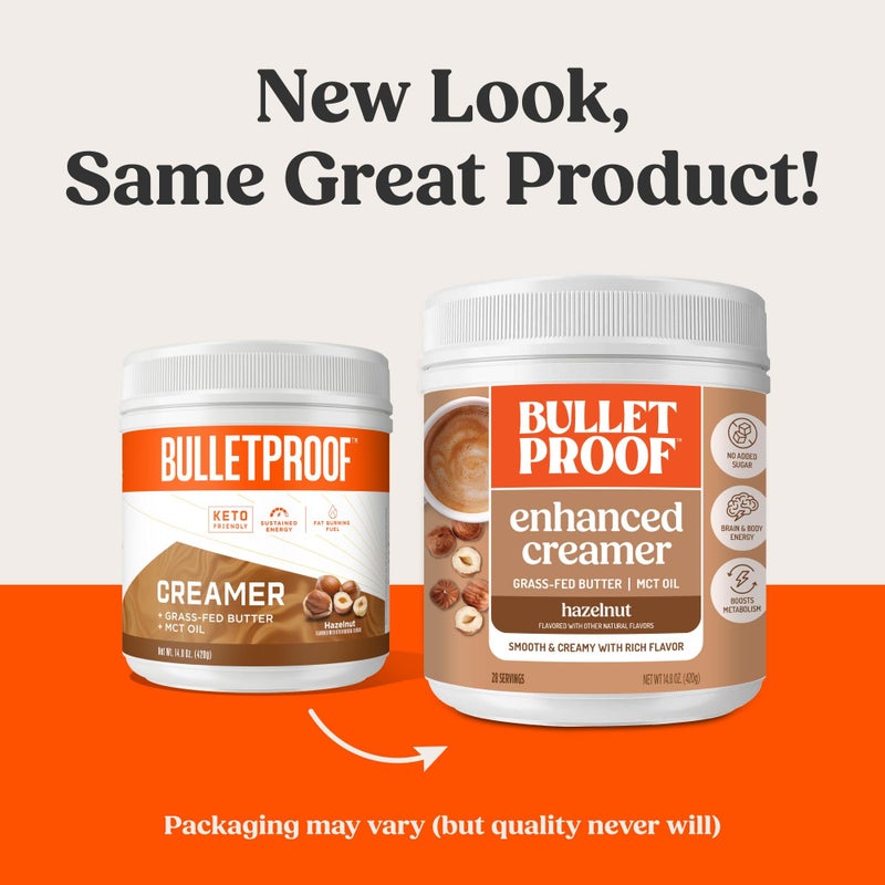 Bulletproof Hazelnut Creamer, 14.8 Ounces, Keto Coffee Creamer with MCT Oil and Grass-Fed Butter - Image 2