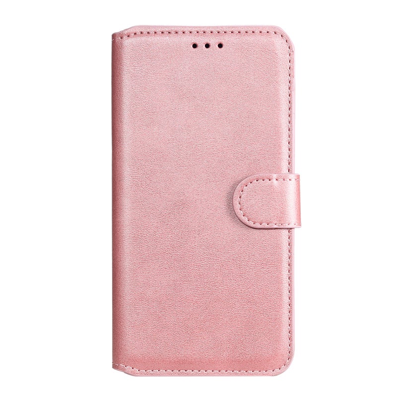 HuHa Protective Cover For Xiaomi Poco M4 Pro Classic Calf Texture PU + TPU Horizontal Flip Leather Case(Rose Gold) - Image 2