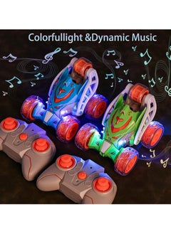YelaJoy Remote Control Car, RC Stunt Car 360° Rolling Twister with Lights Music, Spray Steam RC Car Toy, Rechargeable Remote Control Car for 4 5 6 7 8-12 Year Old Boys and Girls  - Image 3