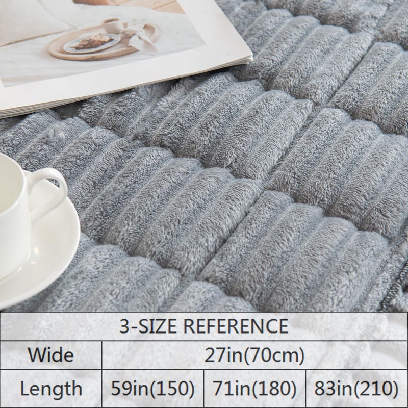 Gumfolk Pet Couch Covers for Sofa Slipcovers Couch Protector for Dogs Washable Cushion Cover, Sofa Pad Blanket Furniture, Grey, 27in*59in - Image 3