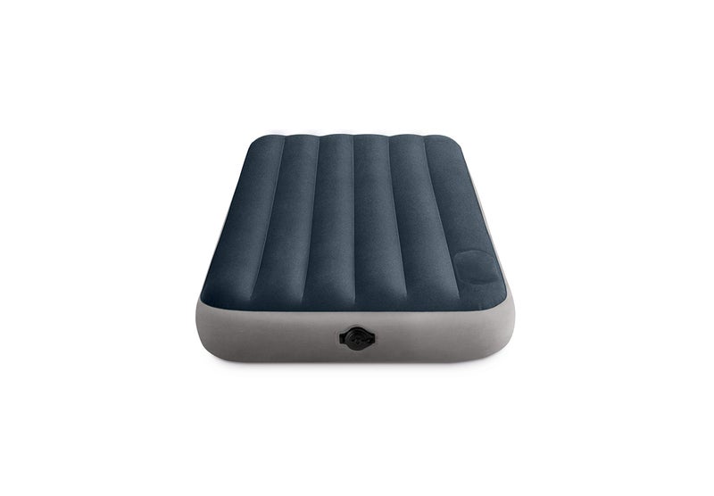 Intex 64781E Dura-Beam Standard Single-High Air Mattress: Fiber-Tech – Twin Size – 2-Step Pump – 10in Bed Height – 300lb Weight Capacity - Image 2