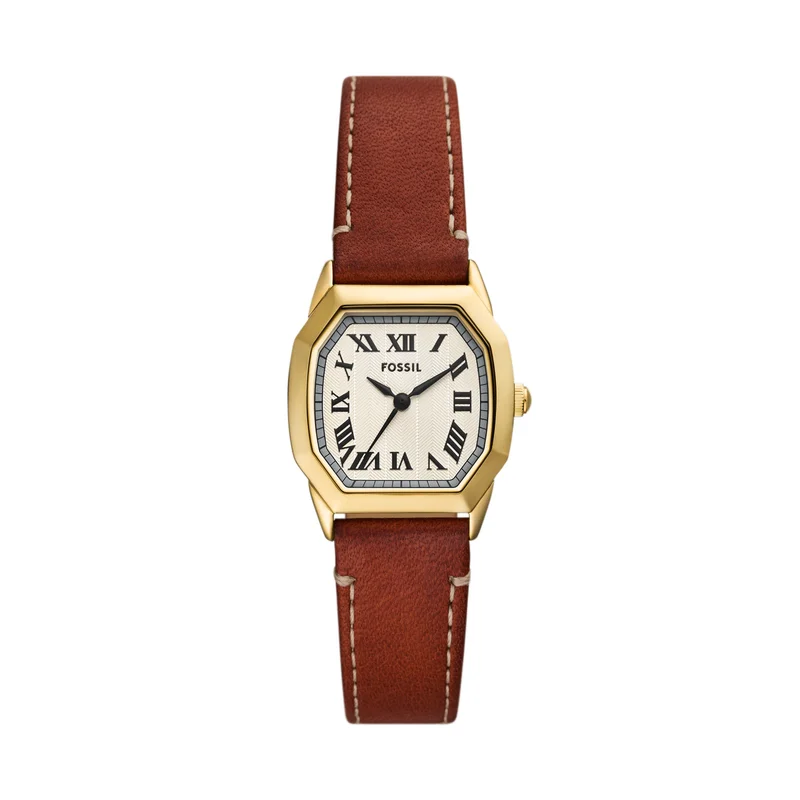 فوسيل Harlow Leather Strap Analog Watch