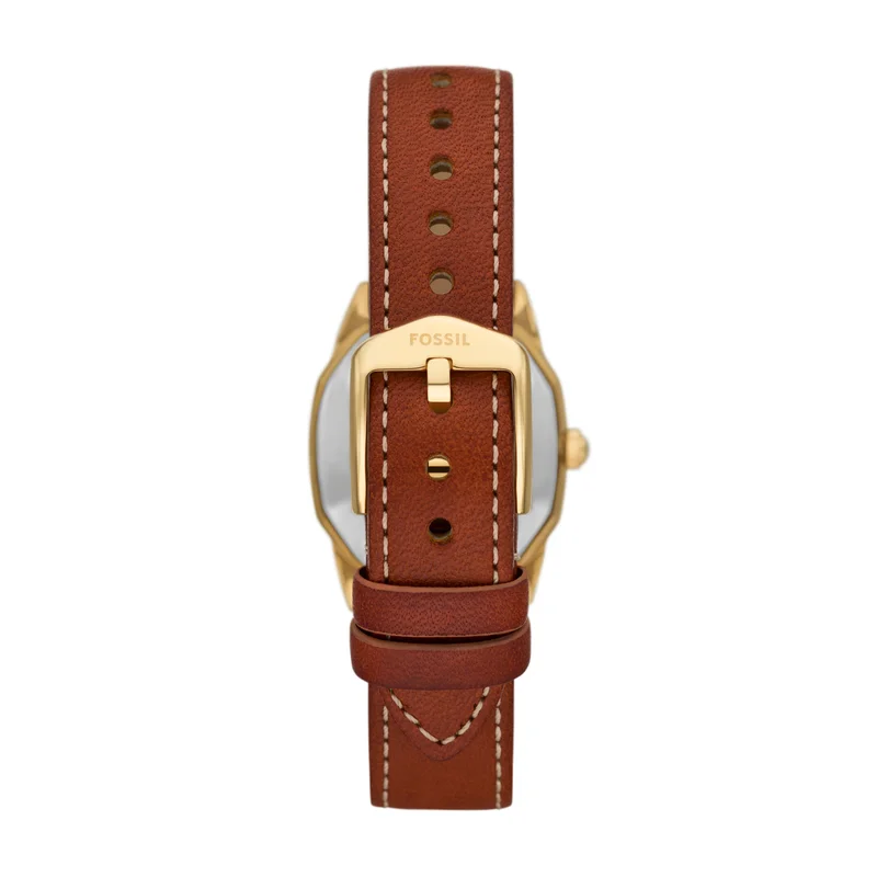 فوسيل Harlow Leather Strap Analog Watch